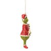 GRINCH AND CINDY LOU WITH SIGN ORNAMENT - JIM SHORE - 6018968