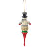 SNOWMAN FINIAL ORNAMENT - JIM SHORE - 6019346