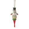 SNOWMAN TALL TOP HAT ORNAMENT - JIM SHORE - 6019348