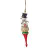 SNOWMAN TALL TOP HAT ORNAMENT - JIM SHORE - 6019348