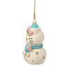 HELLO KITTY SNOWMAN ORNAMENT - JIM SHORE - 6017562