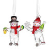 FACET SNOWMAN ORNAMENT - 6015562