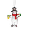 FACET SNOWMAN ORNAMENT - 6015562
