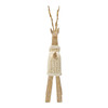 RESIN HEMP ROPE WOODGRAIN DEER LOOKING FORWARD - 6019686