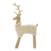 RESIN HEMP ROPE WOODGRAIN DEER LOOKING FORWARD - 6019686