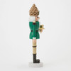 WOODGRAIN NUTCRACKER WITH PINECONE HAT - 6019706