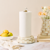 MOCHA CHECK PAPER TOWEL HOLDER - 89331-840