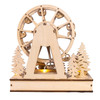 LED WARM WHITE FERRIS WHEEL WITH SANTA - JEL2402