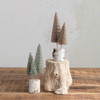 BOTTLE BRUSH TREES WITH WOOD BASE - XS8356A
