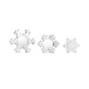 SNOWFLAKE TEALIGHT HOLDERS - SET OF 3 - XT1492