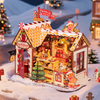 LIT GINGERBREAD HOUSE - DIY MINIATURE - ROLIFE - DG176