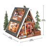 LIT A-FRAME CABIN - DIY MINIATURE HOUSE - ROLIFE - DG181