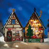 LIT TWINKLING CHIRSTMAS HOUSE - DIY MINIATURE KIT - ROLIFE - DS036