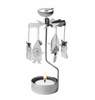 FOX AND SANTA - ROTARY CANDLEHOLDER - 90-AN755S