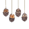 WOODLAND ANIMALS IN PINECONE ORNAMENT - 132782