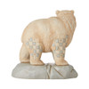 WHITE WOODLAND BEAR W/ SCENE - 6006582