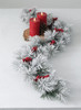 FLOCKED PINE AND BERRY GARLAND - GD1369 - CIJ