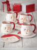 SANTA PLATE SET OF 4