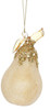 GLASS JEWELED PEAR ORNAMENT 5" - 78-99810