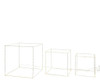 SET OF 3 METAL LED SQUARES - 780444