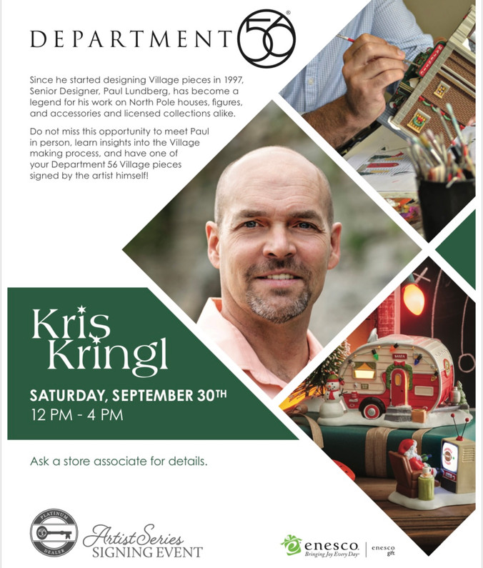 Department 56 Artist Signing Event