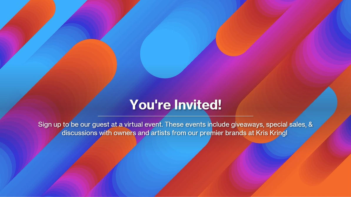 NEW! Virtual Event Series - With Giveaways!