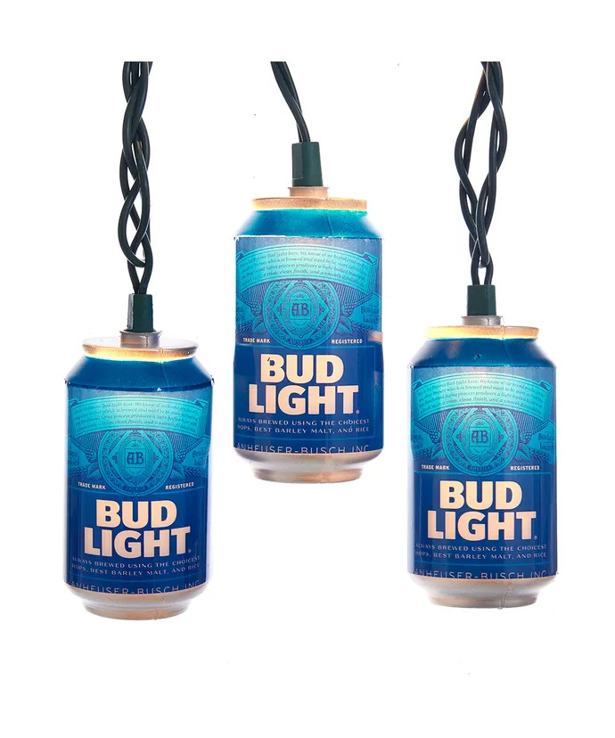 BUD LIGHT BEER CAN LIGHTS - AB9132 - Kris Kringl