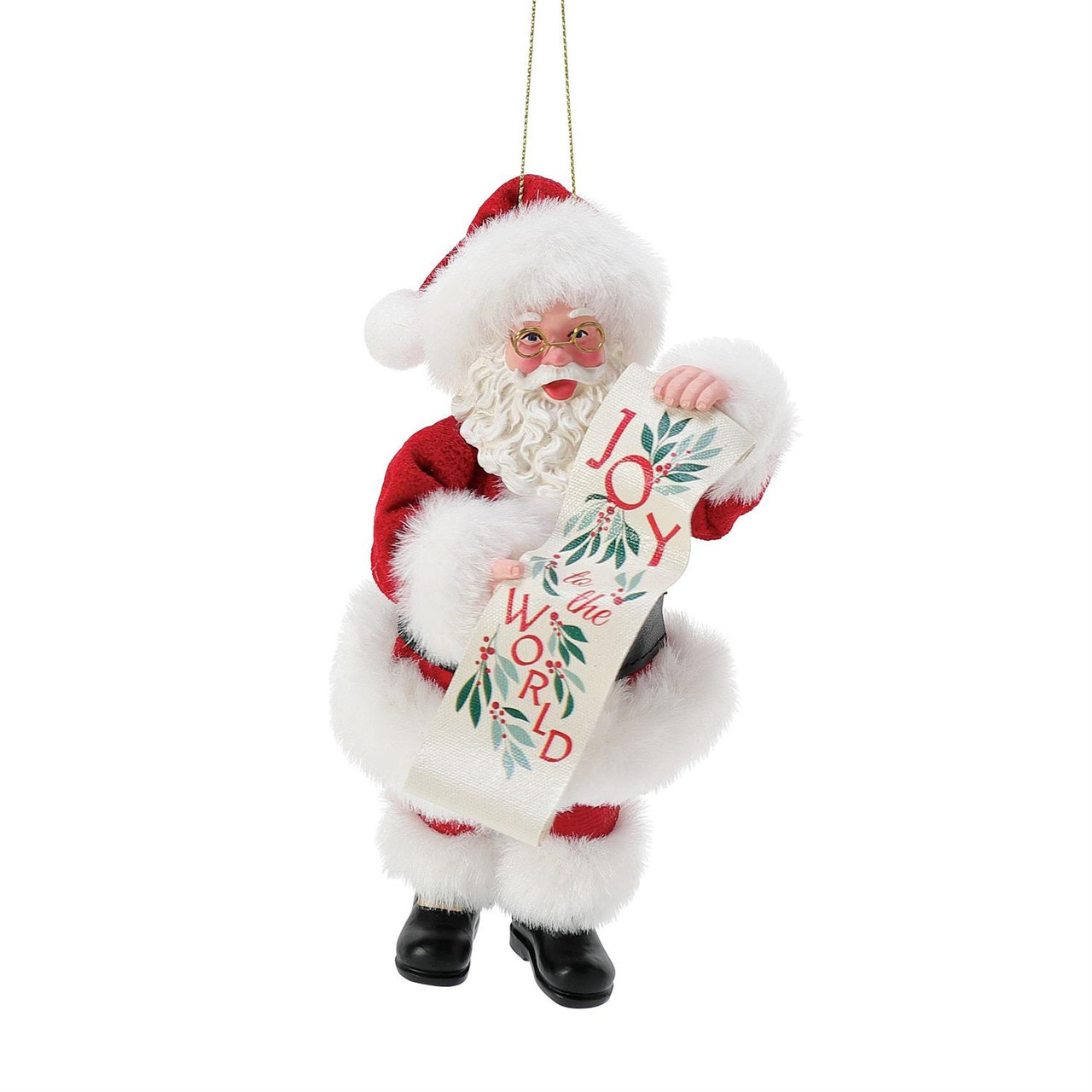JOY TO THE WORLD SANTA ORNAMENT - 6015243 - Kris Kringl