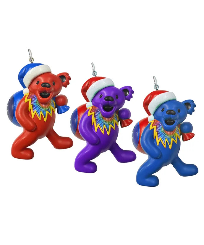 GRATEFUL DEAD BEAR WITH BAG ORNAMENT - GD1241 - Kris Kringl
