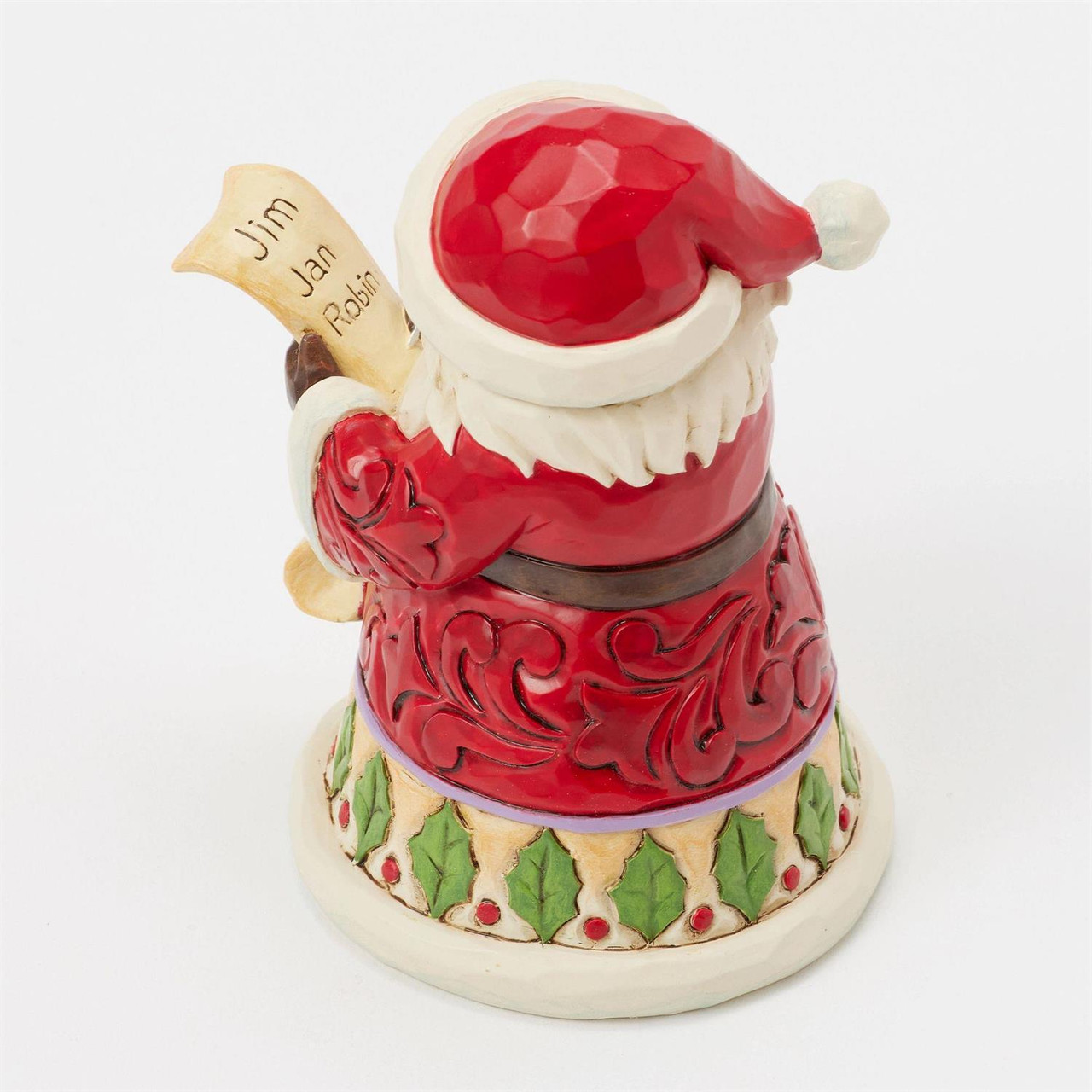 MINI SANTA WITH LIST - JIM SHORE - 6017275 - Kris Kringl