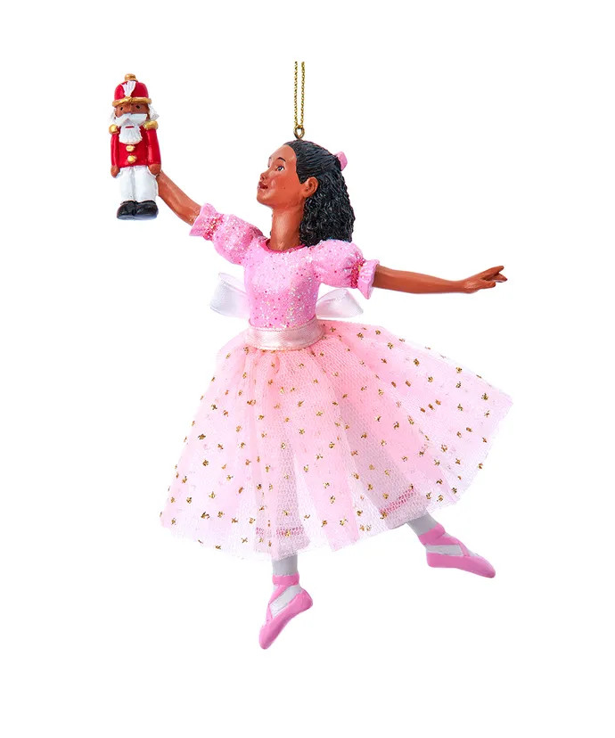 African American Clara Ballerina Ornament - Thumbnail 4