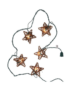 RATTAN NATURAL STAR LIGHT SET - UL1218