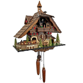 TRAIN AND DANCERS CUCKOO CLOCK - 48110QMT