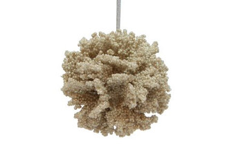 NATURAL CORAL BALL ORN - 79-80616