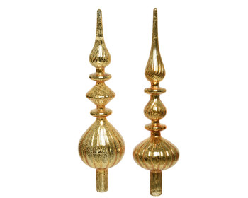 ANTIQUE GLASS TREETOPPER GOLD - 173405