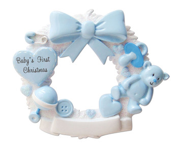 BABY BOY WREATH - OR1640-B