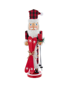 SKI SANTA NUTCRACKER - F2173