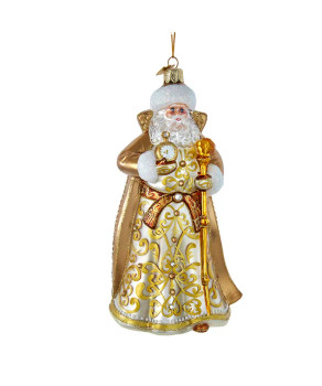 ELEGANT GOLD SANTA ORNAMENT - BELL0003