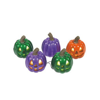 LIT SHINY PUMPKIN STRING LIGHT - 6009843