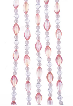 PINK/CLEAR BEAD - H0268