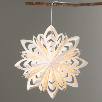 LARGE HANGING PAPER SNOWFLAKE 19" - PN3948