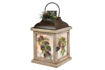 PEACEFUL PINES LANTERN SM - APP3397