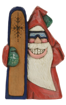 6" SNOWBOARDER SANTA - S1019