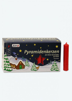 Red Pyramid Candles by Mueller
