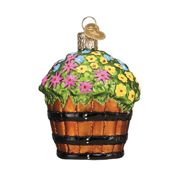 WHISKEY BARREL WITH FLOWERS - 36263