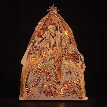 LED LASER CUT NATIVITY-133065