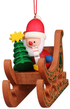 SANTA ON SLED ORN - 10-0575