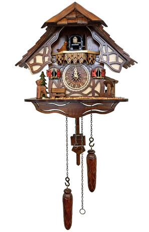 DEER CHALET CUCKOO CLOCK - 416QM