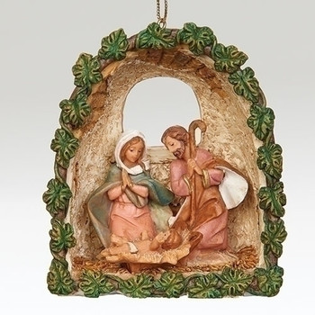 HOLY FAMILY GROTTO ORNAMENT - 56386