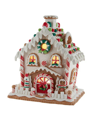 LIT GINGERBREAD HOUSE - GBJ0031